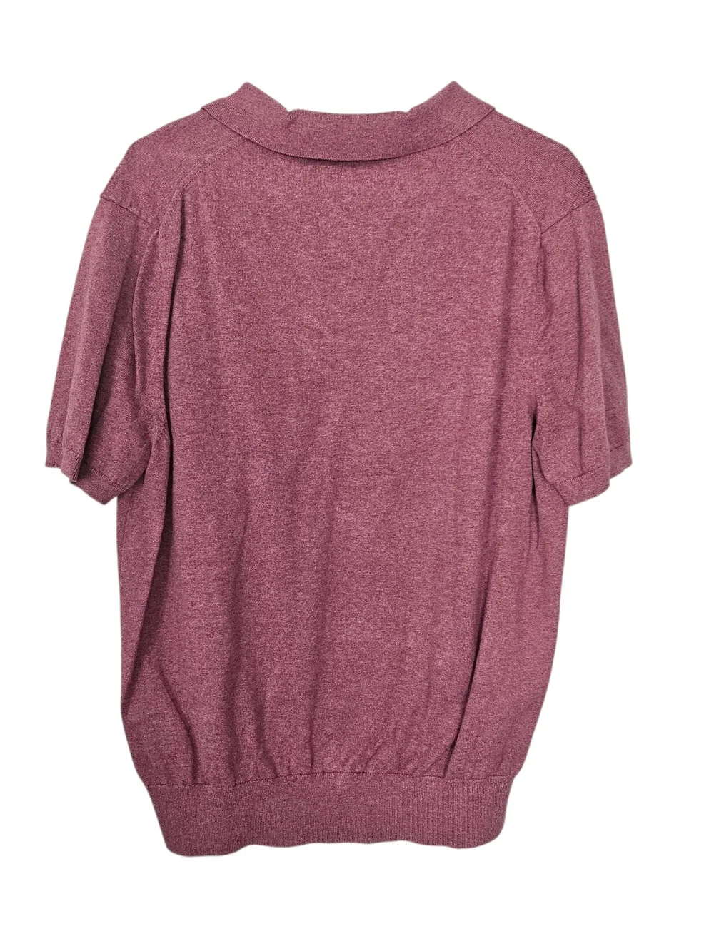 M.J. Bale Short Sleeve Polo in Heathered Rose Size XL